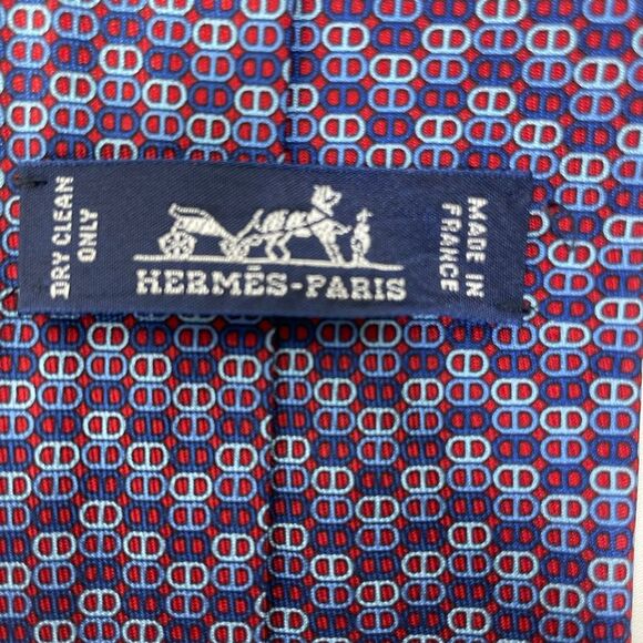Hermès Printed Necktie in Multicolor Silk - Picture 3 of 4